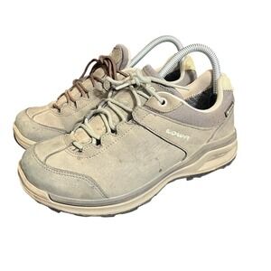 Women's LOWA Locarno GTX Goretex Gray Low Top Trail Sneakers‎ Hiking Size 8 Wide